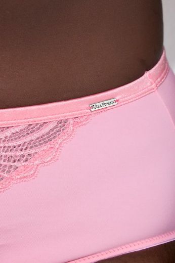 Plus size veliki brojevi Gaćice od mikrofibre s dodatkom ukrasne čipke za punije