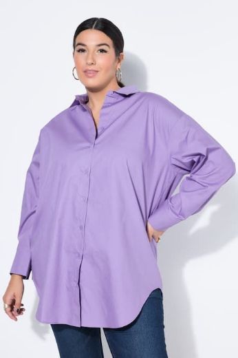 Plus size veliki brojevi Bluza dugih rukava s gumbićima za punije