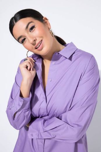 Plus size veliki brojevi Bluza dugih rukava s gumbićima za punije