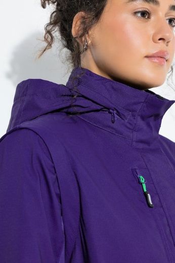 Plus size veliki brojevi Jakna lagana za kišu s mogućnošću skidanja rukava za punije