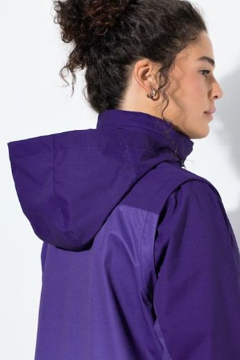 Plus size veliki brojevi Jakna lagana za kišu s mogućnošću skidanja rukava za punije