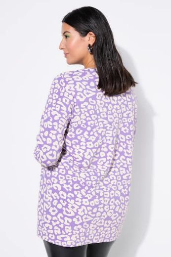 Plus size veliki brojevi Majica dugih rukava s leopard printom za punije