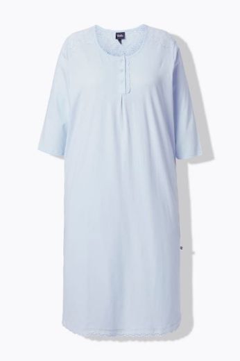 Plus size veliki brojevi Spavaćica 3/4 rukava s gumbićima za punije