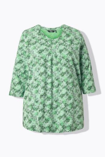 Plus size veliki brojevi Majica 3/4 rukava okruglog ovratnika za punije