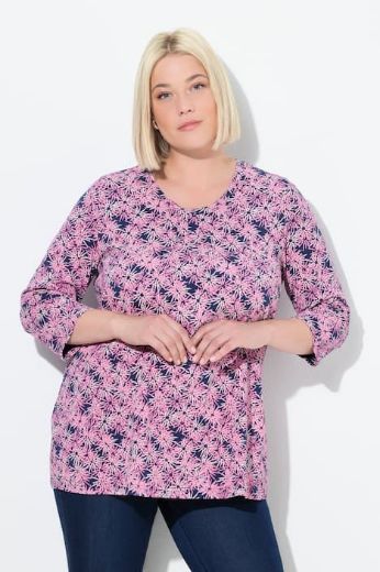 Plus size veliki brojevi Majica 3/4 rukava okruglog ovratnika za punije