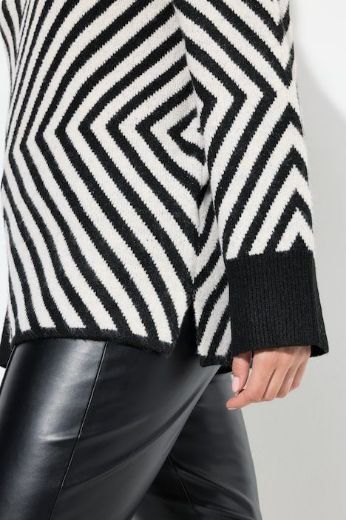 Plus size veliki brojevi Pulover povišenog ovratnika za punije