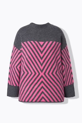 Plus size veliki brojevi Pulover povišenog ovratnika za punije