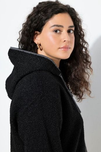 Plus size veliki brojevi Majica dugih rukava s patentnim zatvaračem i kapuljačom za punije