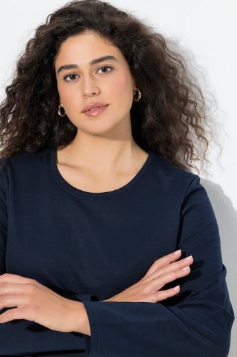 Plus size veliki brojevi Majica dugih rukava okruglog ovratnika za punije