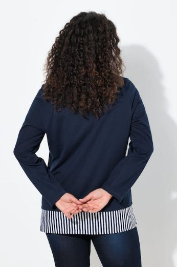 Plus size veliki brojevi Majica dugih rukava okruglog ovratnika za punije