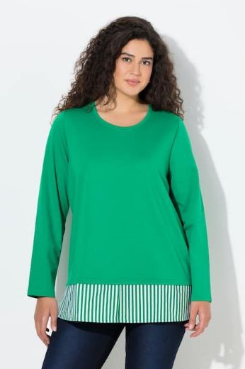 Plus size veliki brojevi Majica dugih rukava okruglog ovratnika za punije