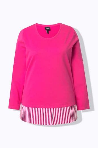 Plus size veliki brojevi Majica dugih rukava okruglog ovratnika za punije