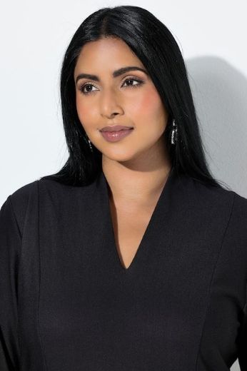 Plus size veliki brojevi Haljina midi 3/4 rukava za punije