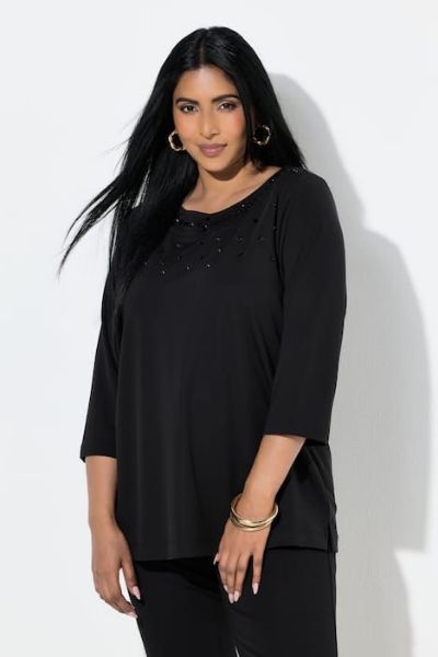 Veliki brojevi Majica 3/4 rukava moda za punije