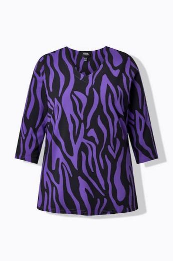 Plus size veliki brojevi Majica 3/4 rukava V ovratnika za punije