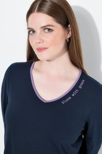 Plus size veliki brojevi Majica 3/4 rukava V ovratnika za punije