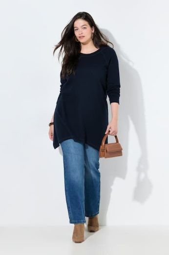 Plus size veliki brojevi Majica dugih rukava dužeg kroja za punije