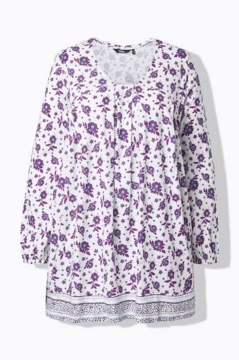 Plus size veliki brojevi Tunika dugih rukava A kroja za punije