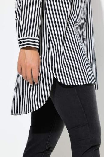 Plus size veliki brojevi Košulja dugih rukava dužeg kroja za punije