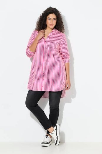 Plus size veliki brojevi Košulja dugih rukava dužeg kroja za punije