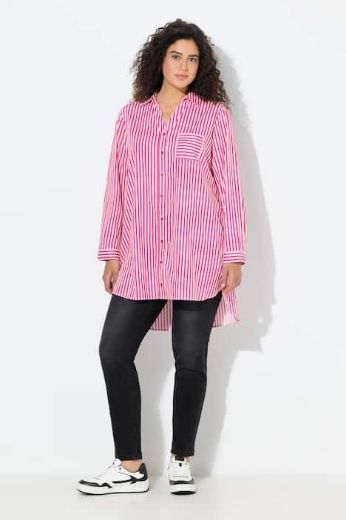 Plus size veliki brojevi Košulja dugih rukava dužeg kroja za punije