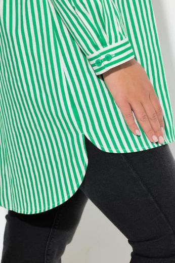 Plus size veliki brojevi Košulja dugih rukava dužeg kroja za punije