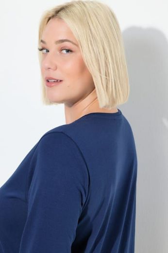 Plus size veliki brojevi Majica 3/4 rukava V ovratnika za punije