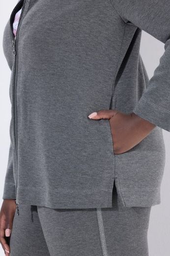 Plus size veliki brojevi Majica dugih rukava s patentnim zatvaračem za punije