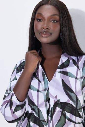 Plus size veliki brojevi Bluza 3/4 rukava A kroja za punije