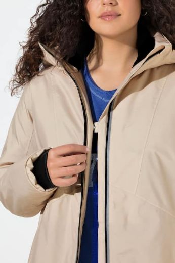 Plus size veliki brojevi Jakna vodootporna s kapuljačom za punije