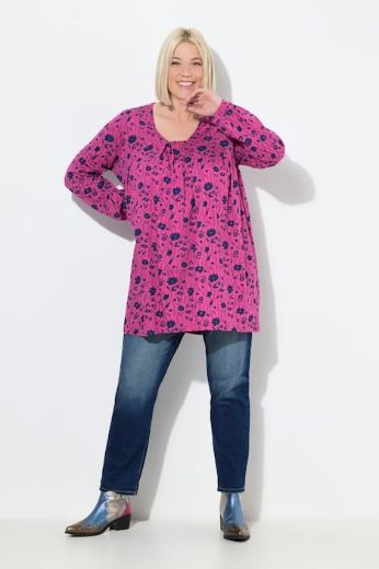Plus size veliki brojevi Tunika dugih rukava A kroja za punije