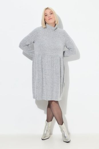 Plus size veliki brojevi Haljina dugih rukava A kroja za punije