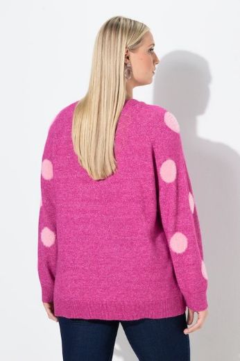 Plus size veliki brojevi Pulover dugih rukava okruglog ovratnika za punije