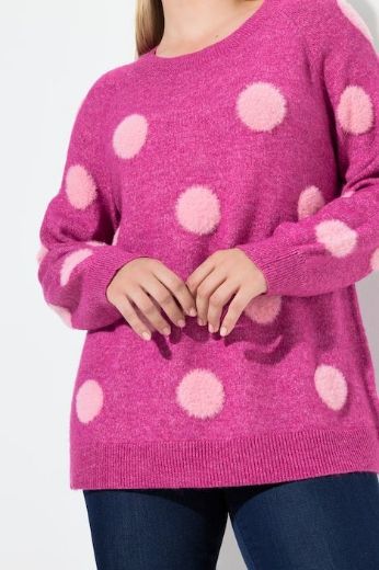 Plus size veliki brojevi Pulover dugih rukava okruglog ovratnika za punije