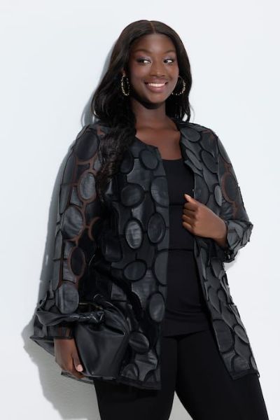 Veliki brojevi Jakna lagana dužeg A kroja moda za punije