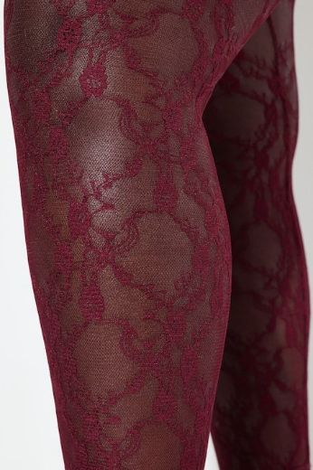 Plus size veliki brojevi Tajice od prozirne čipke za punije