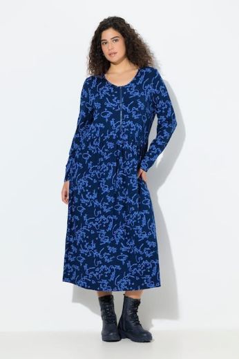 Plus size veliki brojevi Haljina maxi dugih rukava za punije