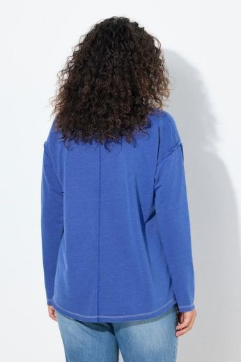 Plus size veliki brojevi Majica dugih rukava V ovratnika za punije