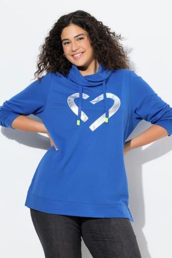 Plus size veliki brojevi Majica dugih rukava povišenog ovratnika za punije