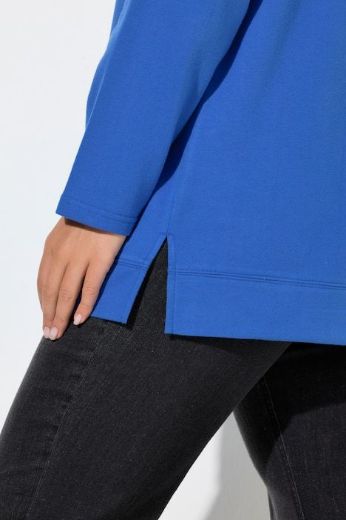 Plus size veliki brojevi Majica dugih rukava povišenog ovratnika za punije