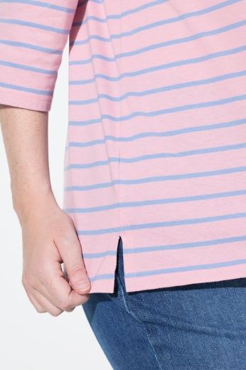 Plus size veliki brojevi Majica 3/4 rukava okruglog ovratnika za punije