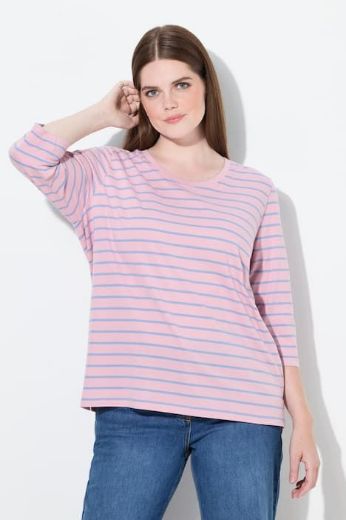 Plus size veliki brojevi Majica 3/4 rukava okruglog ovratnika za punije