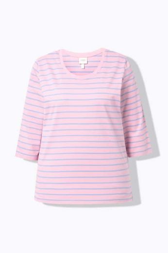 Plus size veliki brojevi Majica 3/4 rukava okruglog ovratnika za punije