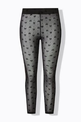 Plus size veliki brojevi Tajice od prozirne mreže za punije