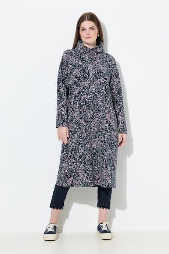 Plus size veliki brojevi Haljina midi dugih rukava za punije