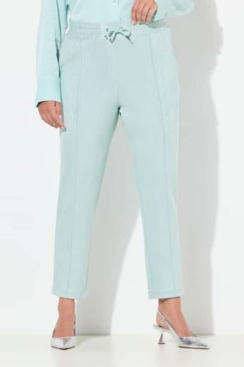 Plus size veliki brojevi Hlače ravnih nogavica elastičnog struka za punije