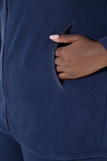 Plus size veliki brojevi Majica dugih rukava s patentnim zatvaračem za punije