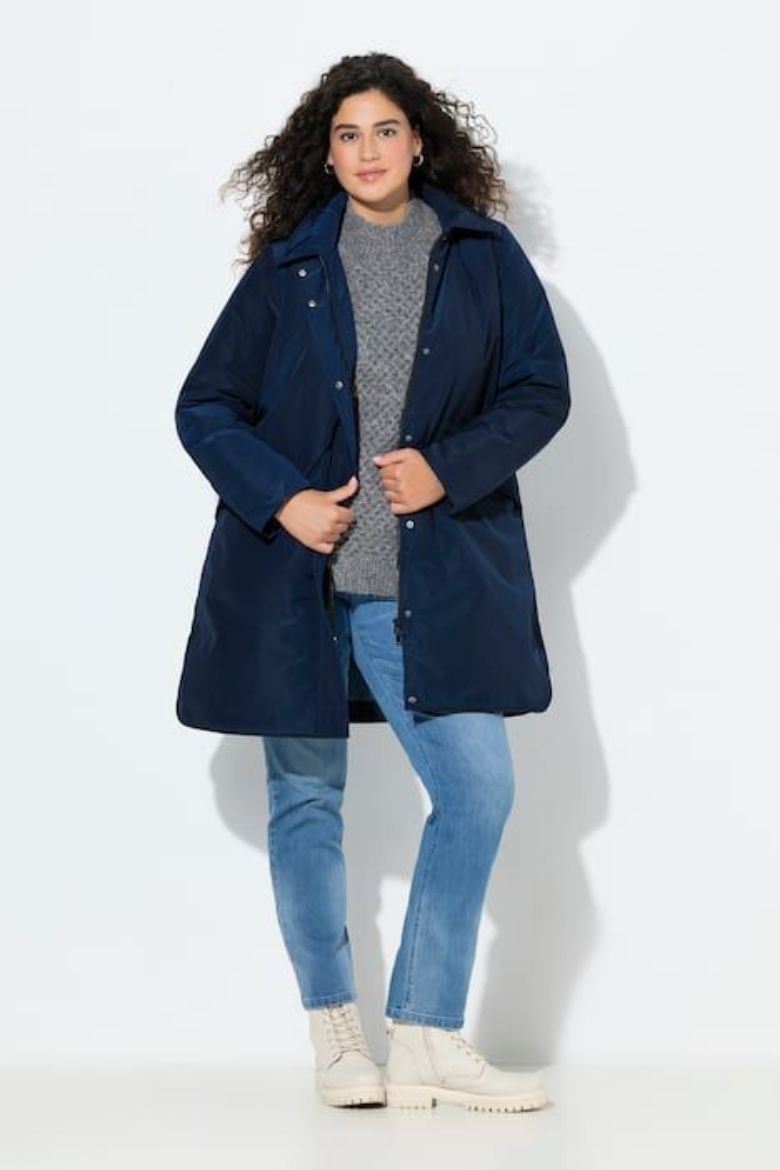 Plus size veliki brojevi Parka vodoodbojna s kapuljačom za punije