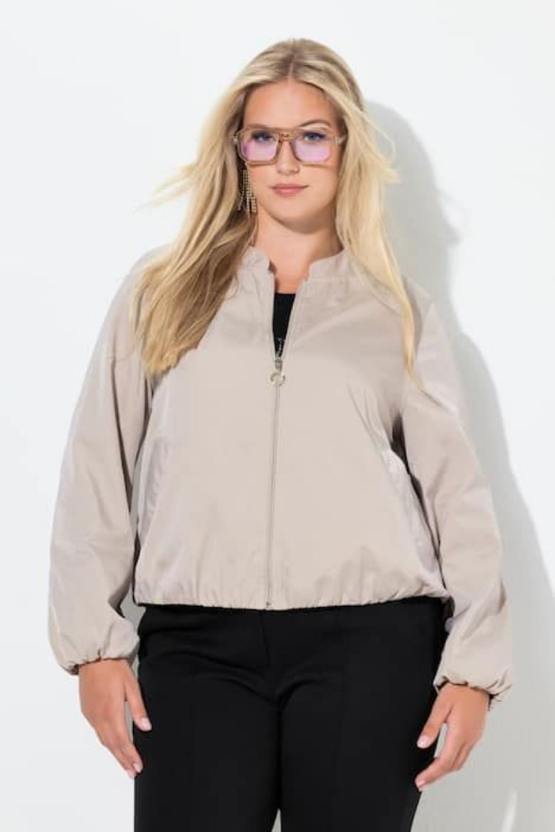 Plus size veliki brojevi Jakna lagana s patentnim zatvaračem za punije