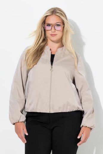 Plus size veliki brojevi Jakna lagana s patentnim zatvaračem za punije